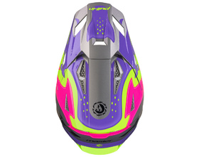 Casque cross Kenny Master Purple Grey 2027 Dessus