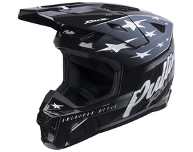 Casque cross Kenny Master USA Black Grey 2027 Côté