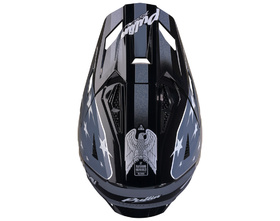 Casque cross Kenny Master USA Black Grey 2027 Dessus