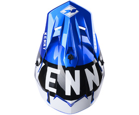Casque cross Kenny Performance Candy Blue 2024 Dessus