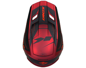 Casque cross Kenny Performance Candy Red 2027 Dessus