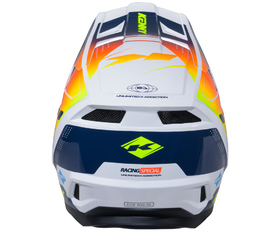 Casque cross Kenny Performance Navy Orange 2026 Derrière