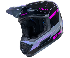 Casque cross Kenny Performance Purple Diamond 2026 Côté