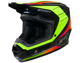 Casque cross Kenny Performance Racing Neon Yellow 2027 Côté