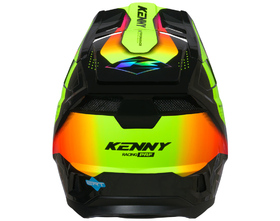 Casque cross Kenny Performance Racing Neon Yellow 2027 Derrière