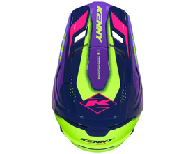 Casque cross Kenny Performance Racing Purple 2027 Dessus
