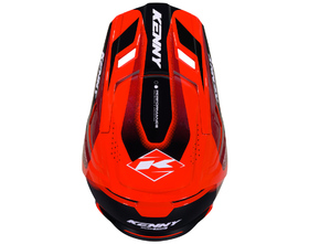 Casque cross Kenny Performance Racing Red 2027 Dessus