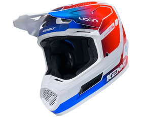 Casque cross Kenny Performance Red Blue 2026 Côté