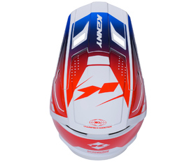 Casque cross Kenny Performance Red Blue 2026 Dessus