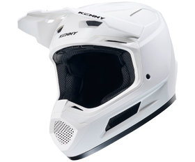 Casque cross Kenny Performance Solid White 2026 Côté