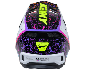 Casque cross Kenny Performance Wave Black White 2026 Derrière