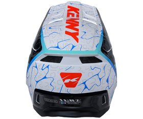 Casque cross Kenny Performance Wave Blue White 2026 Derrière