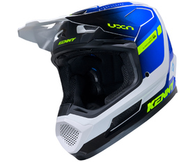 Casque cross Kenny Performance White Blue 2026 Côté