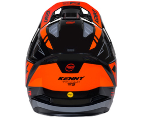 Casque cross Kenny Titanium Black Orange Gradient 2026 Derrière