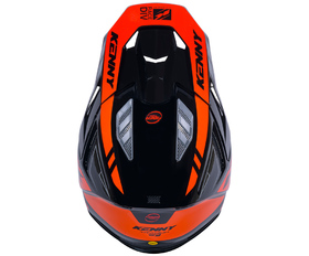 Casque cross Kenny Titanium Black Orange Gradient 2026 Dessus