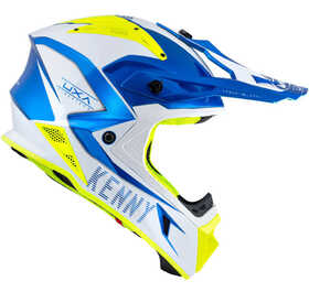 Casque cross Kenny Titanium Candy Blue Côté