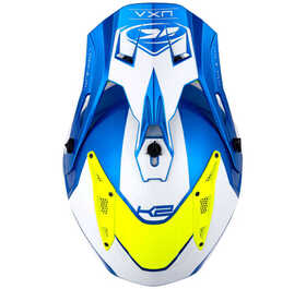 Casque cross Kenny Titanium Candy Blue Dessus