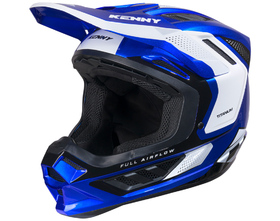 Casque cross Kenny Titanium Candy Blue 2027 Côté