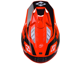 Casque cross Kenny Titanium Neon Red 2027 Dessus