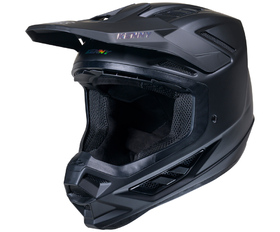 Casque cross Kenny Titanium Solid Black 2026 Côté