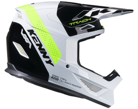 Casque cross Kenny Track Blast White Neon Yellow 2027