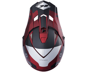 Casque cross Kenny Track Candy Red 2024 Dessus