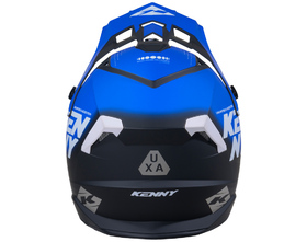 Casque cross Kenny Track Focus Blue 2026 Derrière