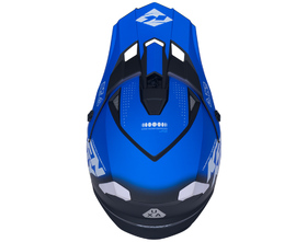 Casque cross Kenny Track Focus Blue 2026 Dessus