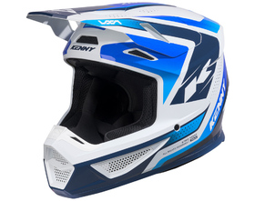 Casque cross Kenny Track Focus Blue 2027 Côté