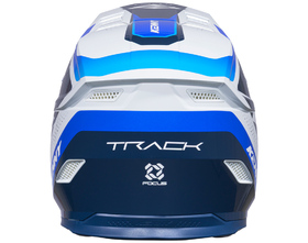 Casque cross Kenny Track Focus Blue 2027 Derrière