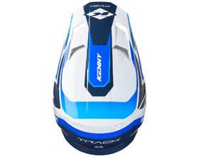 Casque cross Kenny Track Focus Blue 2027 Dessus