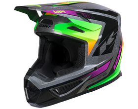 Casque cross Kenny Track Focus Neon 2027 Côté