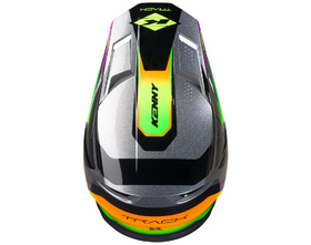 Casque cross Kenny Track Focus Neon 2027 Dessus