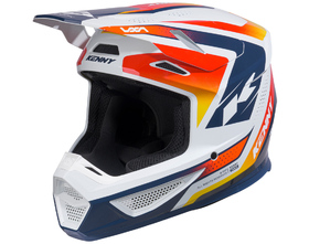 Casque cross Kenny Track Focus Orange Navy 2027 Côté