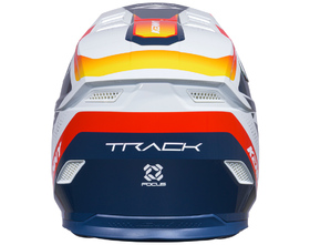 Casque cross Kenny Track Focus Orange Navy 2027 Derrière