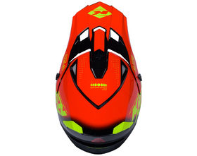 Casque cross Kenny Track Focus Red 2026 Dessus