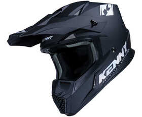 Casque cross Kenny Track Solid Matt Black 2024 Côté