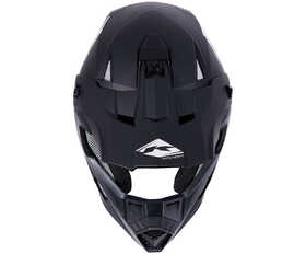 Casque cross Kenny Track Solid Matt Black 2024 Dessus