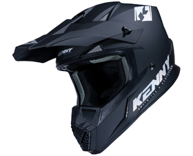 Casque cross Kenny Track Solid Matt Black 2026 Côté