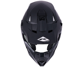 Casque cross Kenny Track Solid Matt Black 2026 Dessus