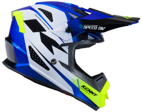 Casque cross Kenny Track Speed Neon Blue 2026