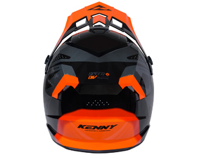 Casque cross Kenny Track Speed Neon Orange 2026 Derrière