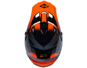 Casque cross Kenny Track Speed Neon Orange 2026 Dessus