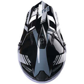 Casque cross Pull-In Race Black Grey 2024 Dessus