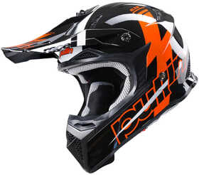 Casque cross Pull-In Race Orange 2024 Côté