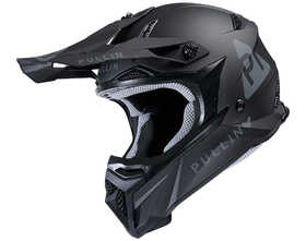 Casque cross Pull-In Solid Black 2024 Côté