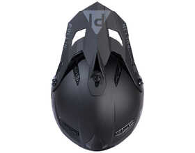 Casque cross Pull-In Solid Black 2024 Dessus