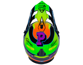 Casque cross Pull-In Team Neon 2026 Dessus