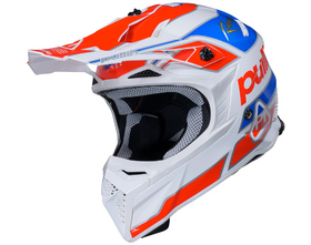Casque cross Pull-In Team Red Blue 2026 Côté
