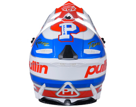 Casque cross Pull-In Team Red Blue 2026 Derrière